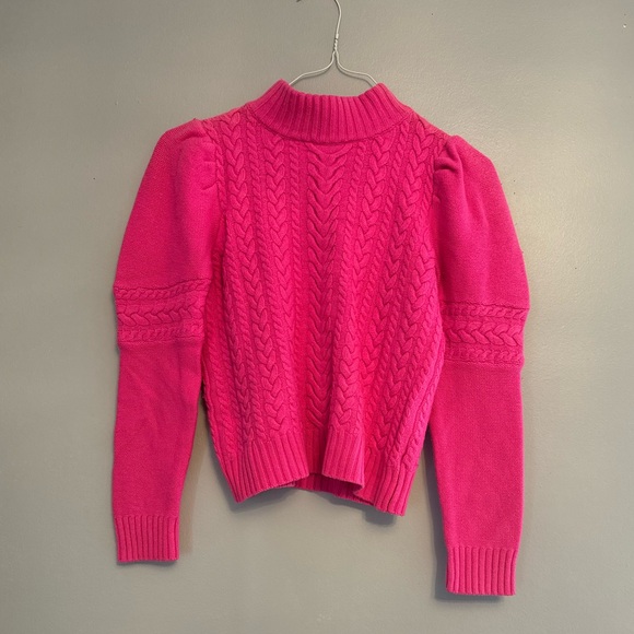 Generation Love Isabella pink cable knit sweater Sz M $325 Retail EUC - Picture 4 of 5